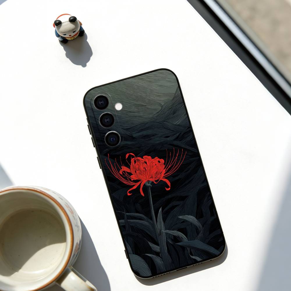 Flower of Hell Phone Case For Samsung Galaxy A73,A72,A71,A70,A53,A52,A51,Others Soft Black Cover
