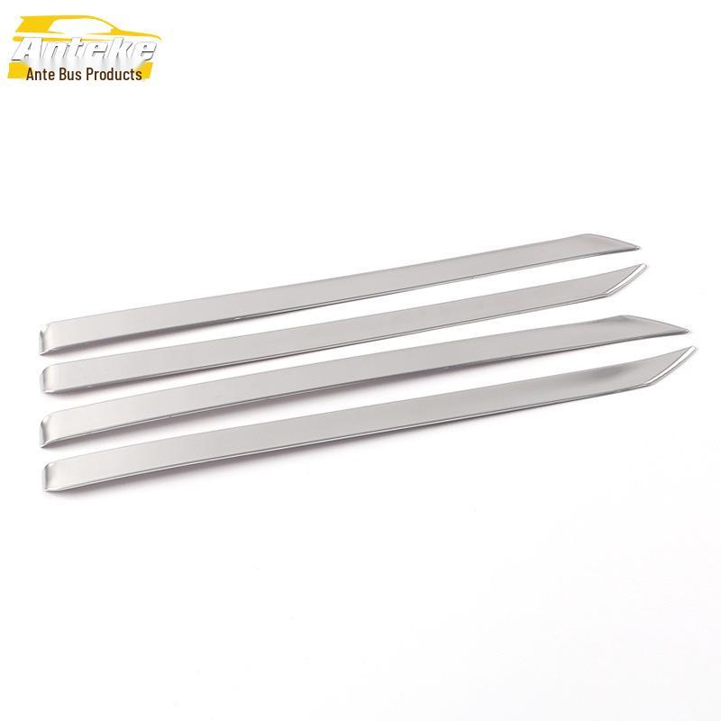 Evos Interior Door Trim: Stainless Steel Edge Bumper, Bright Strip, Decorative Sticker Accessories