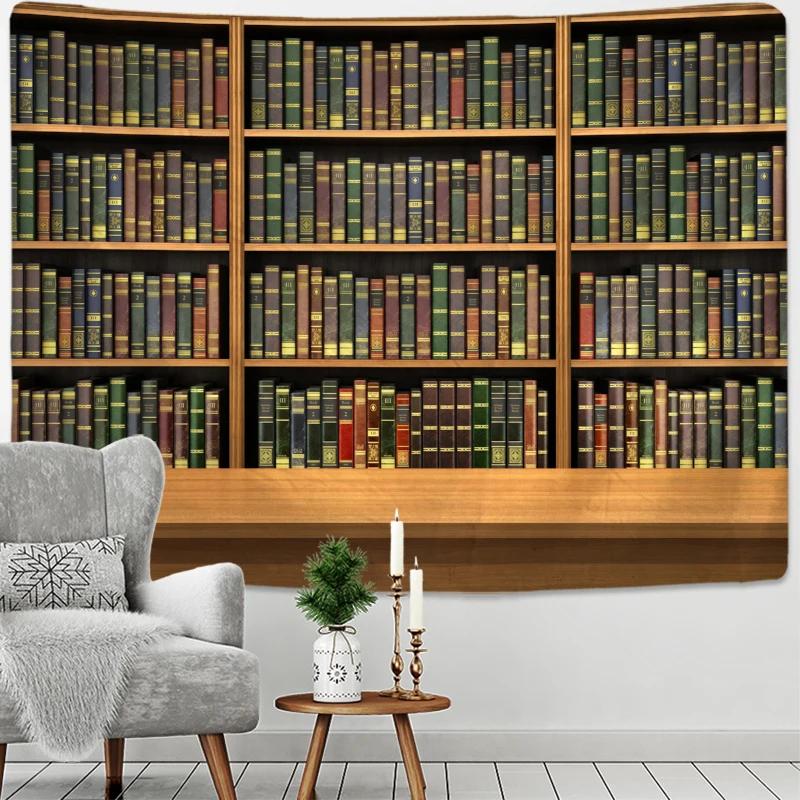 Tapestry Retro Magic Bookcase Tapestry Mysterious Library Tapestries Wall Hanging Art Throw  Bedroom Living Room Home