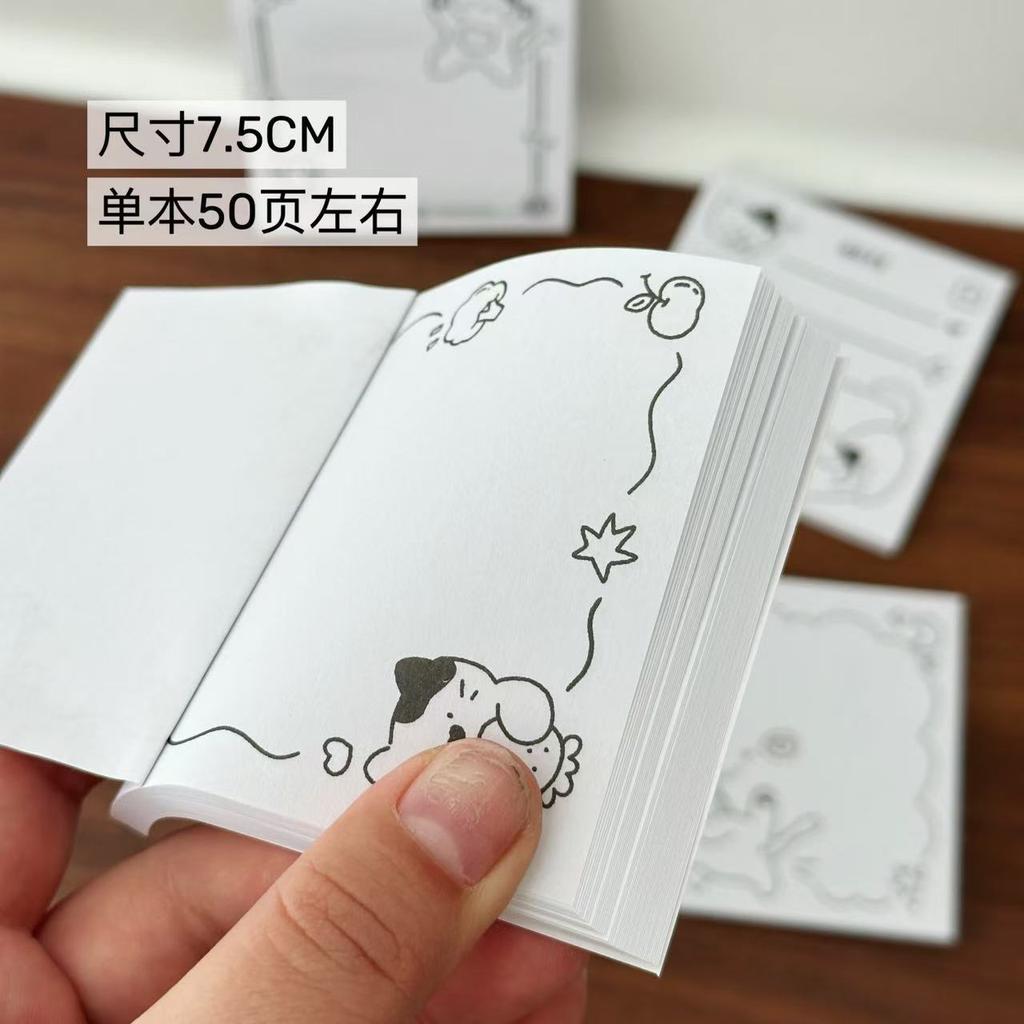 High-value explosion, simple black and white ins, cute cat post-it notes, sticky student learning memo notepad