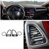 For Honda HR-V HRV 2016- Dashboard Air Vent Cover Trim Carbon Fiber Look 4pc