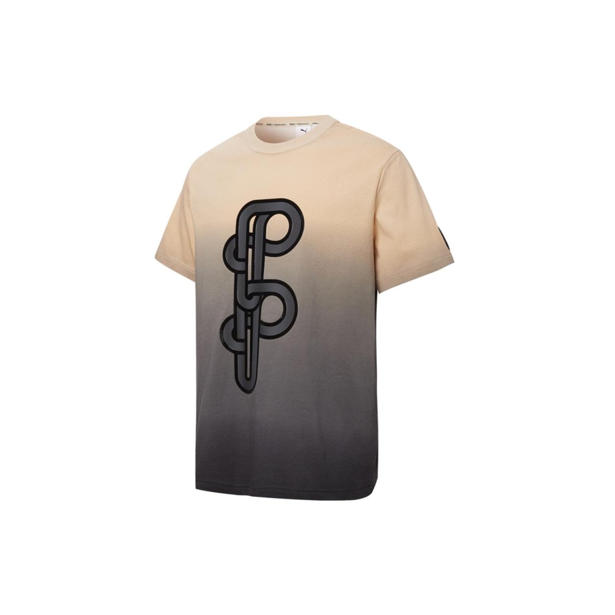 PUMA x PRONOUNCE Graphic Tee Crossover Gradient Tie Dye Sports Short Sleeve Khaki Men s 532144-20 XS