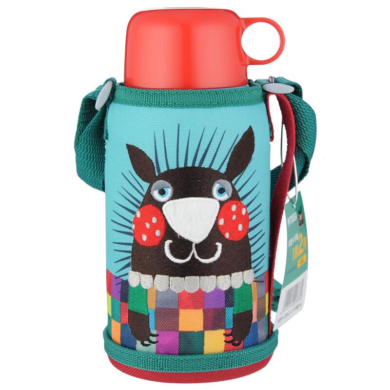 Tiger MBR-S06C Kids Double Lid Insulated Straw Bottle