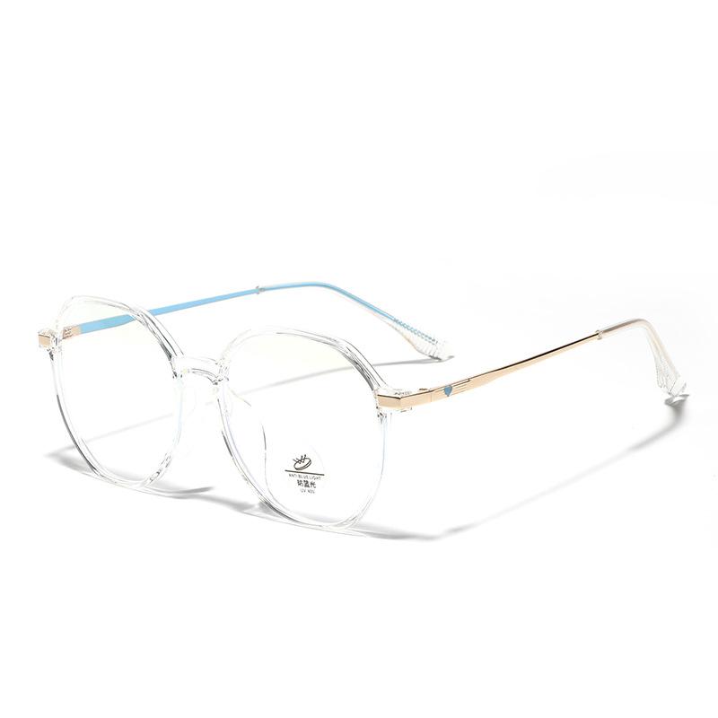 Glasses Polygon Large Frame Flat Glasses Ladies Sweet Frames Flat Glasses Men