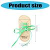  Smooth Wooden Threading Lacing Shoe Toy with Colorful Laces Shoe Lace Practice Board for Children Safe and Fun Learning
