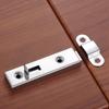 1pc Barn Sliding Door Window Panel Security Bolt Button Open Lock Latch with Screws Silver Metal Household Bedroom Space Garages Hardware 61*16mm