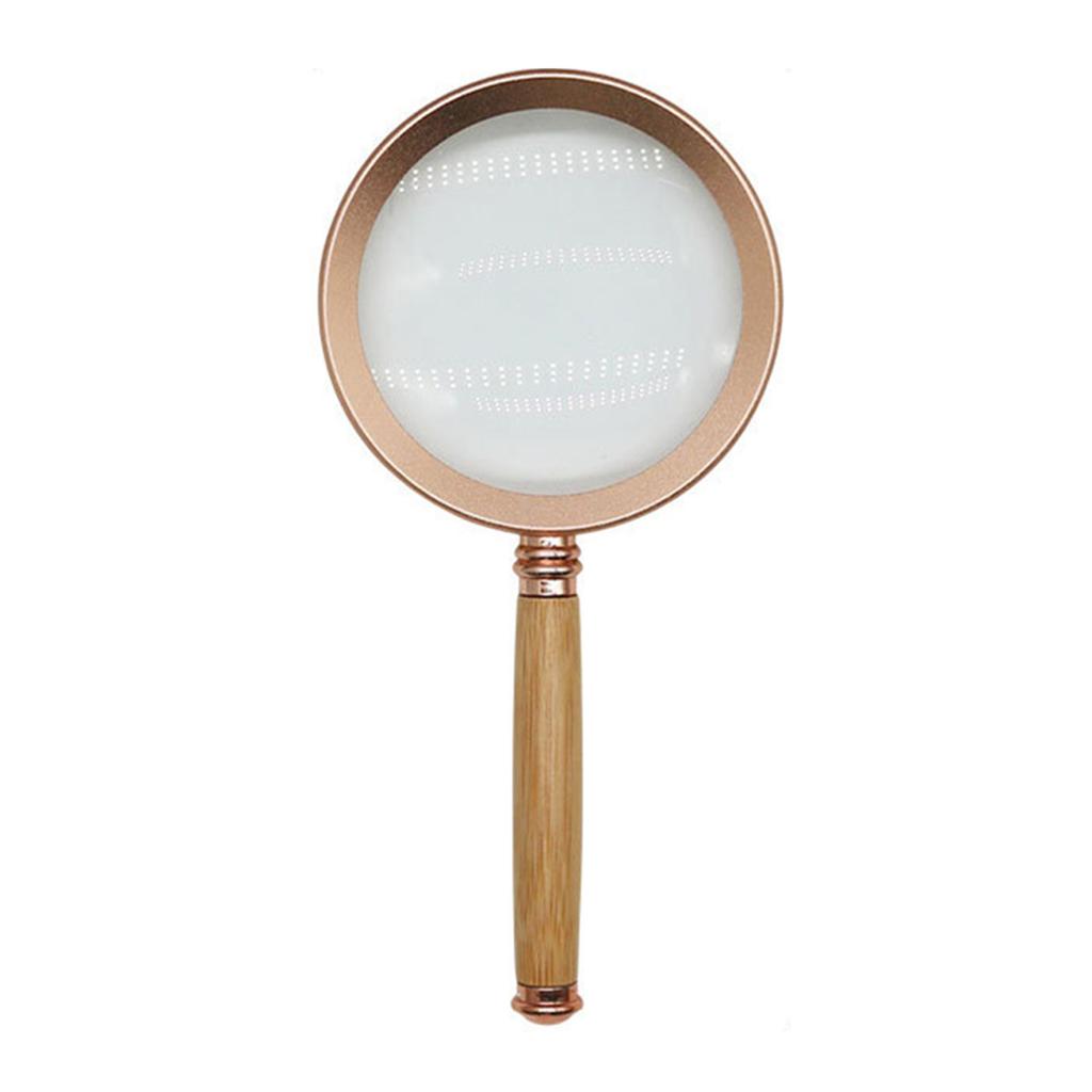 Lente d'ingrandimento portatile leggera con lente in vetro e telaio in alluminio, ideale per compiti precisi, visualizzazione dettagliata ed esame.