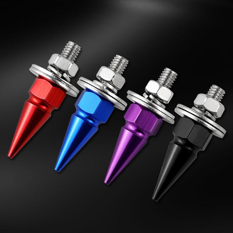 M6 Threaded Tips Screw Car Modified Fasteners Fender Washer Bumper Engine Screws License Plate Aluminium Alloy Bolts