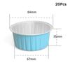 10/20/50 Pcs Round Baking Cups Tin Paper Foil Wih Lids Reusable Cupcake Cups Desserts Flans Mini Cake Pans Bread Mould Custard