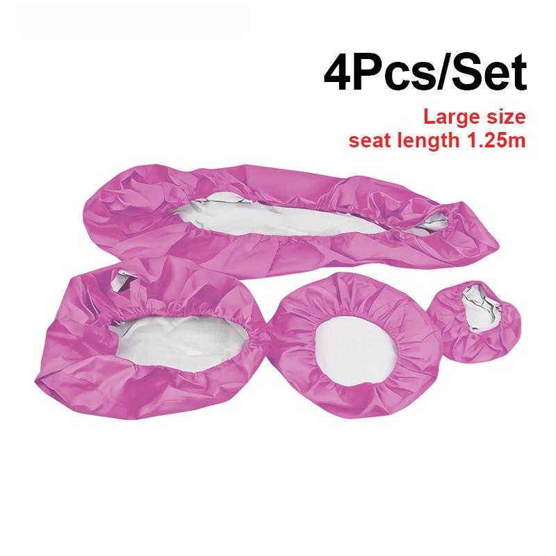 High-Quality Dental Chair Covers Made of PU Leather (Realistic Finish) - 4-Piece Dust-Proof Seat Protector Set - Dental Supplies