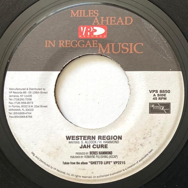 

7inch Record JAH CURE - Western Region VPS8850 VP Records 2003 US Reggae, Ska & Dub Used