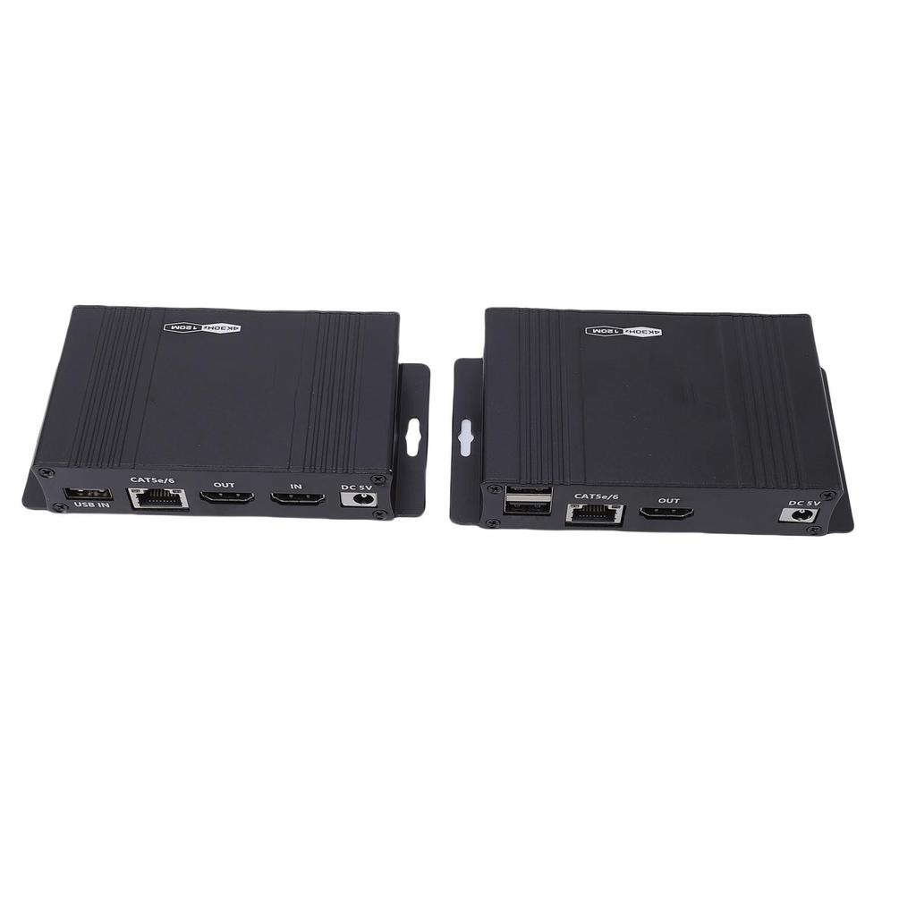 KVM Ethernet Extender HD Multimedia Receiver Transmitter with USB2.0 Ports 4K 30Hz 120M Transfer