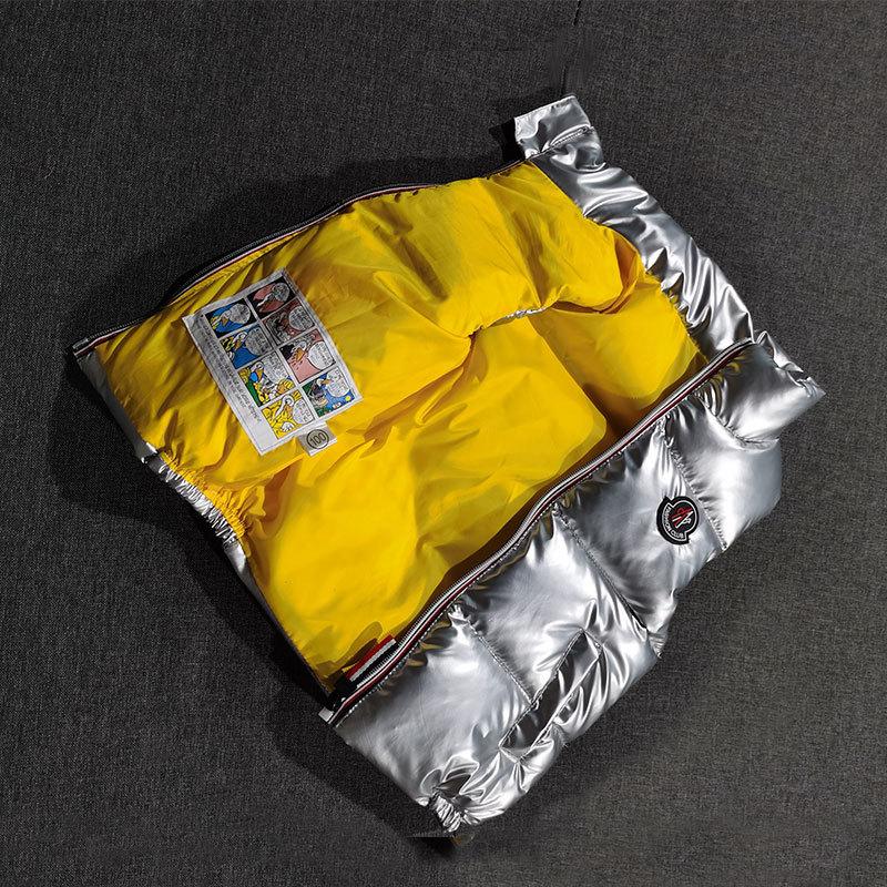 Haine de iarnă pentru copii Vestă din puf Băieți și fete Groasă Caldă Guler înalt Veston de exterior