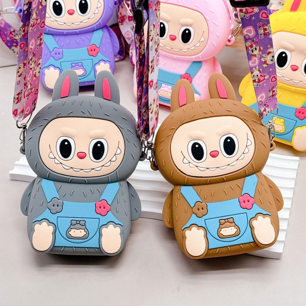 Δημοφιλής Παιδική Τσάντα Σνακ Labobo Μαλακή Σιλικόνη Μεσαίο Πορτοφολάκι Χαριτωμένο Κινούμενο Σχέδιο Bubble Mart Στυλ Καθίσματος Θήκη για Κέρματα για Παιδιά Δώρο Έκπληξη για Διακοπές