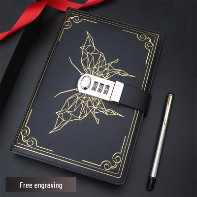 Retro Lockable Password Diary - Thick Japanese & Korean Style Notebook