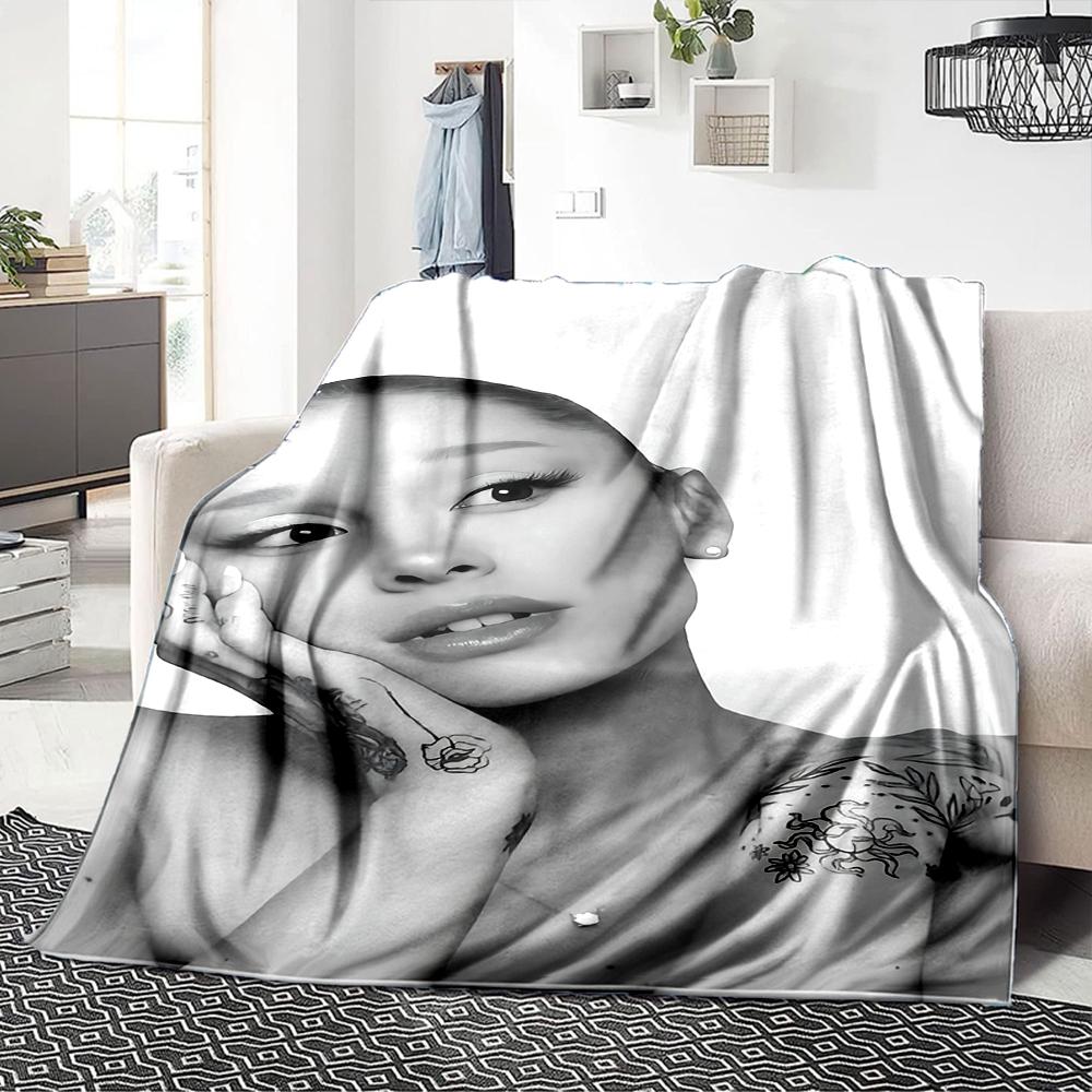 Beauty Black White Blanket Soft Throw Blanket For Home Bedroom Bed Sofa Travel Office Solid Christmas Blanket