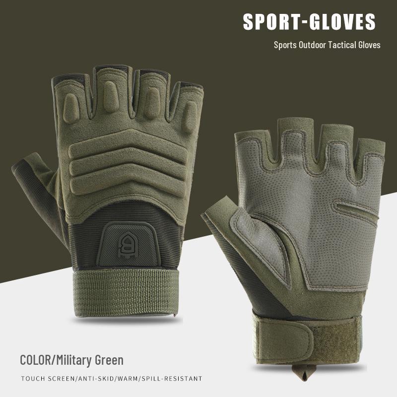 Men's Special Forces Tactical Half-Finger and Full-Finger Gloves for Spring and Summer Outdoor Sports.