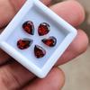 5 Pieces Lot Blood Red Pear Cut Garnet Gemstone, Healing Gemstones.
