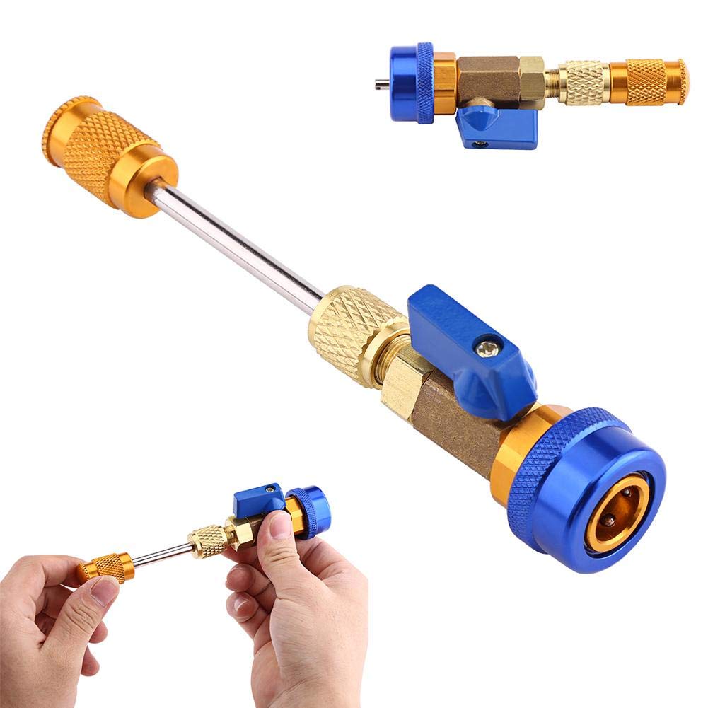 R134A Valve Core Removal Tool R134a / R12 / CR-206 Auto Car Air Conditioner Valve Core Quick Remover Installer Low Pressure