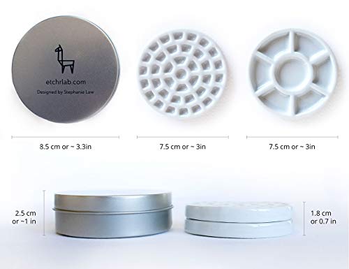 ETCHR Etcher Porcelain Mini Palette, 37 Compartments, 210165