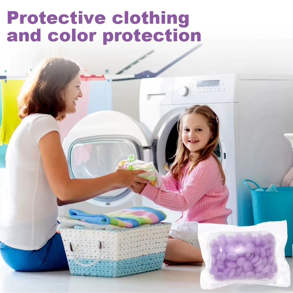100pack Laundry Beads Premium Fragrance Long-lasting Scent Gentle Odor Remover Fabric Softener & Freshness Clothes Cleaning Pods