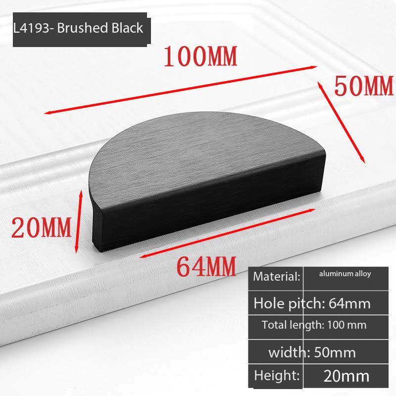 Wardrobe Door Handle Extended Champagne Color Modern Minimalist Light Luxury Sliding Drawer Cabinet Door Drawer Handle Furniture