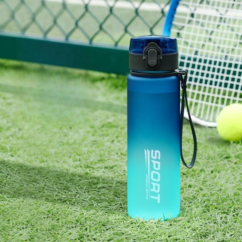 

Gradient Color Sports Water Bottle with Leakproof Lid for Gym and Outdoor Activities Large Capacity and High Aesthetic Value 560ML синий