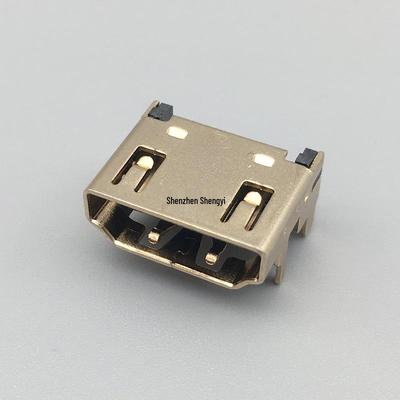 Gold-Plated HDMI 19-Pin SMD Female Socket Connector
