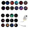 2-in-1 Mini Galaxy Star Projector Night Light Sliding Films Starry Sky Ambient Light 360° Rotating Background Atmosphere Light