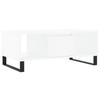 Vidaxl Tavolino da Caffè, Bianco 90X50X36,5 Cm, Materiale Derivato dal Legno