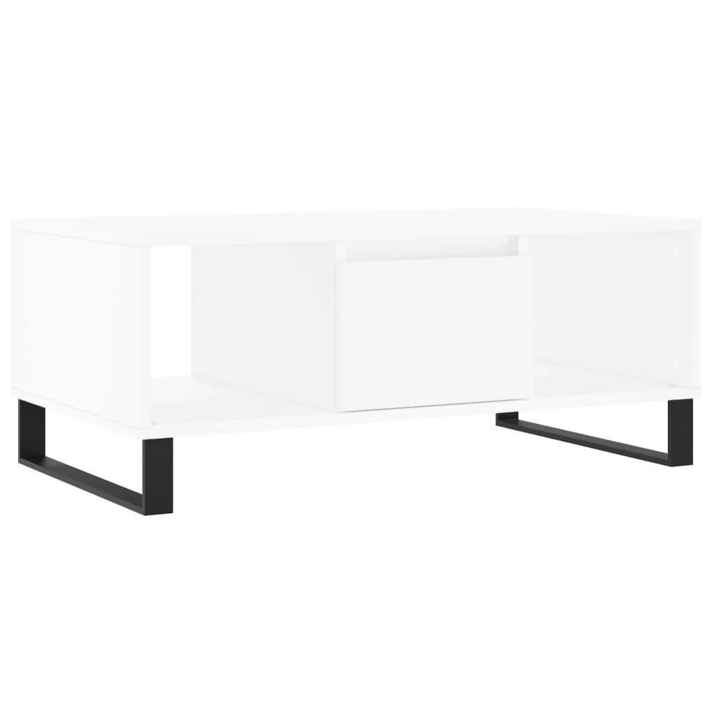 Vidaxl Tavolino da Caffè, Bianco 90X50X36,5 Cm, Materiale Derivato dal Legno