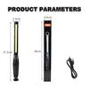 Led Waterproof Work Light 360°Rotating Angle Usb Work Light Strong Magnetic Rechargeable Cob Portable Work Lights Repair Vehicle