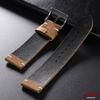 Vintage Oil Wax Calfskin Watch Band 18mm 20mm 21mm 22mm Handmade Stitching Cowhide Straps for Omega Retro Brown Black Wristband