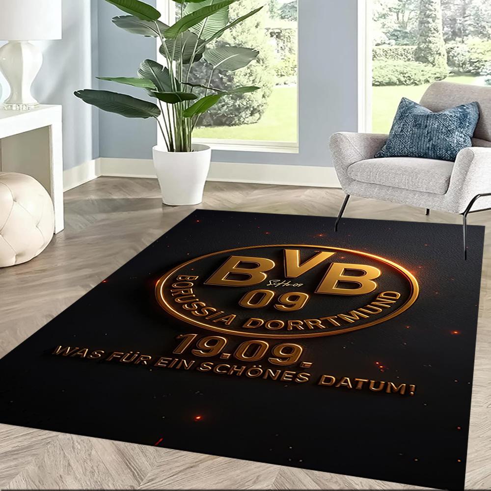 Borussia Dortmund Carpet Suitable For Hallway Game Room Balcony Bedrooms Antislip Rug Decorate Offices Perfect Gift For Valentine'S Wedding Birthday