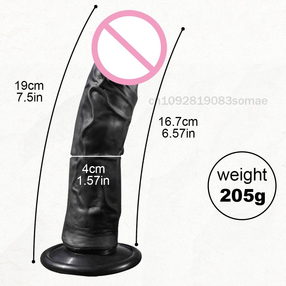 Realistic Dildo for Women Silicone Beginner G-spot Anal Stimulation Dildo with Strong Suction Cup for Adult Sex Toy Masturbator