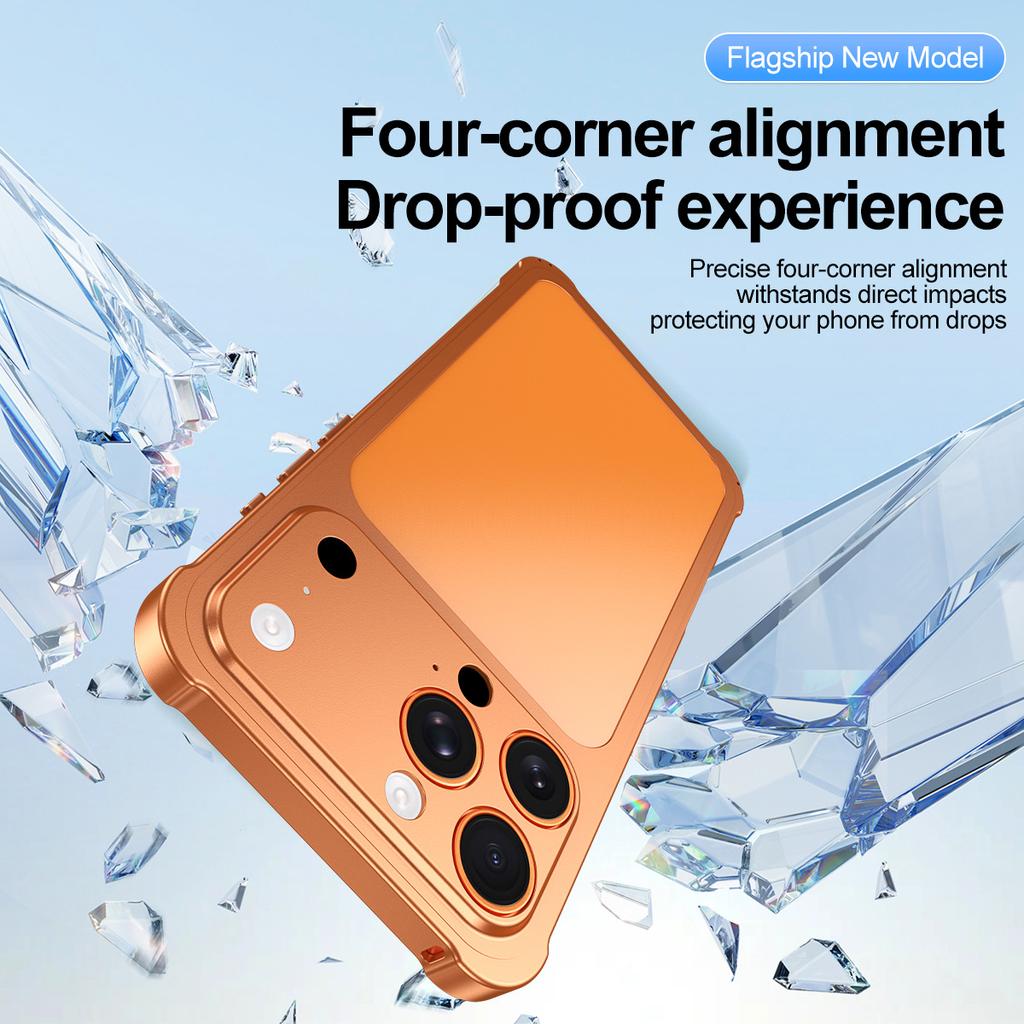 Instant Change to iphone 17,Trendy Frame Bumper Metal Convert Phone Case for iPhone 17 Promax to 16 15 14 13 Pro Max