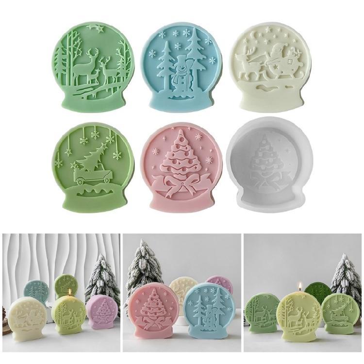 Easy to Demold Silicone Mold Crystal Slickball Shaped Molds for Artisanal Candle and Soap Crafting Jewelry Making Tool