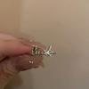 Minimalist Heart Open Rings Adjustable Alloy Heart Rings Couple Ring Couple