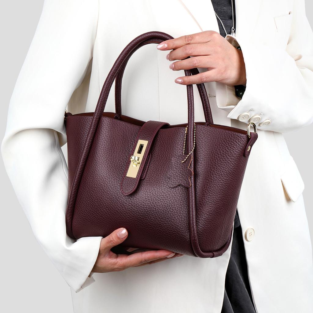 Bucket Bag, High-end Sense, Large Capacity Bag, Women's New Fashionable and Simple Shoulder Bag, Daily Leisure Commuting Handbag