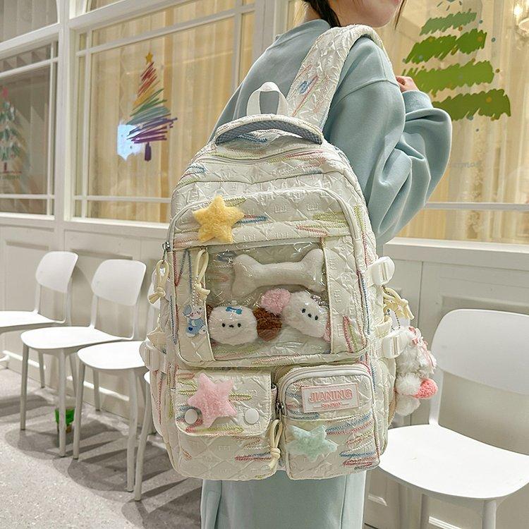 Schoolbag schoolbag for junior high school girls, high-value Japanese versatile girls, cute ins for primary school students, grades 3 to 6, backpack