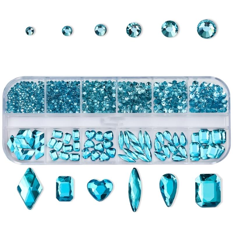 Nail Charms Multi Shapes Nail Rhinestones Charms Nail Gems Nail Art Decorations
