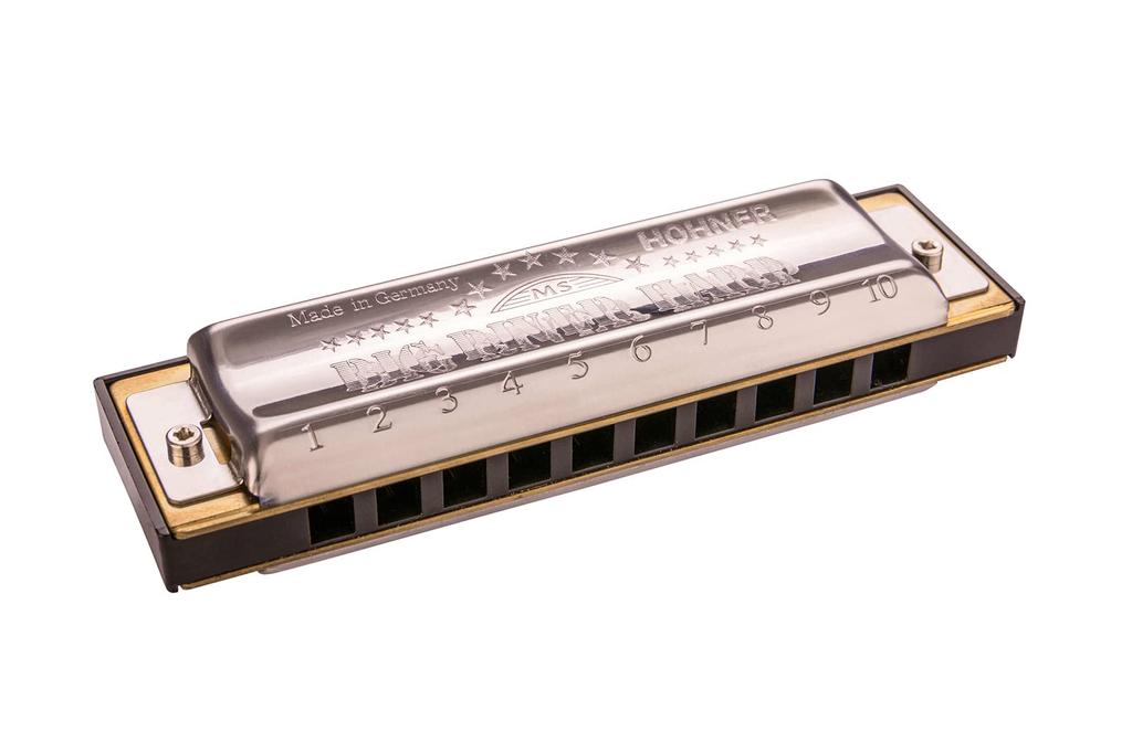 HOHNER Big River HarpB Harmonica in SilverBlack
