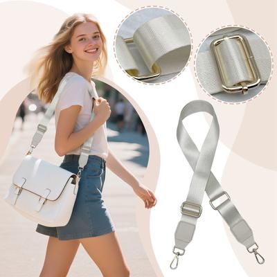 Crossbody Bag Strap, Women's Single Shoulder Strap, Solid Color Strap, Children's Bag Accessories, Extended Adjustable Replacement Strap.