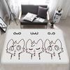 Boykisser Silly Cartoon Entrance Door Mat Nordic Style Bedroom Living Room Doormat Home Balcony Anti-Slip Modern Home Decor