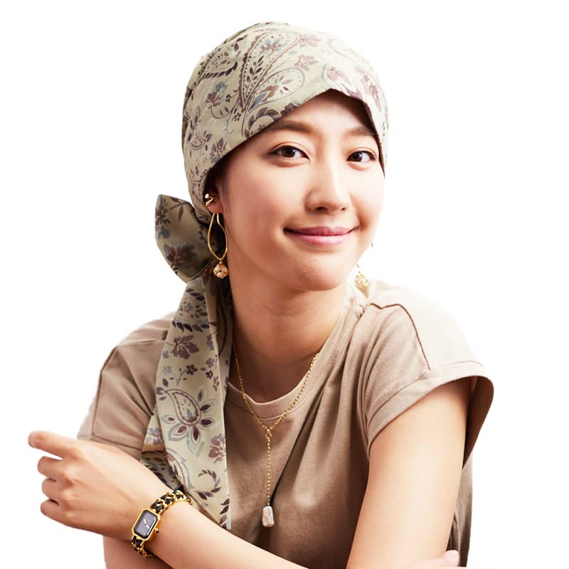 

МОЯ медицинская помощь при ношении парика или платка для волос [KISS LIFE] Шляпа, Шляпа, Тюрбан, Милый, Стильный, Узор Пейсли, Сон, Парик, Выпадение, Рак, Противораковое