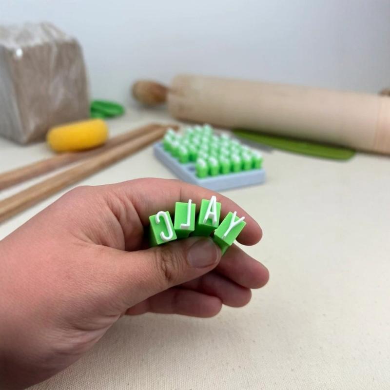 Reusable Letter Stamps For Pottery Beginners Including Uppercase Symbols And Numeric Imprints Tools For Clay Modeling