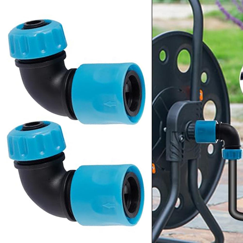 2Pcs Garden Hoses Elbow Quick Connectors Car Wash Water Faucet Water Pipe Joint For Garden Irrigation Car Wash 1/2(12.5mm)