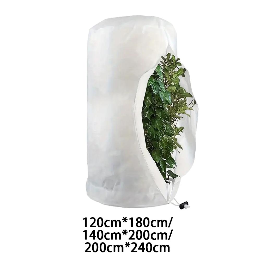 Heavy Winter Protection Plant Cover Winter Cover Anti-frost Zipper And Drawstring Cold Protection Non-woven Plant Antifreeze Bag
