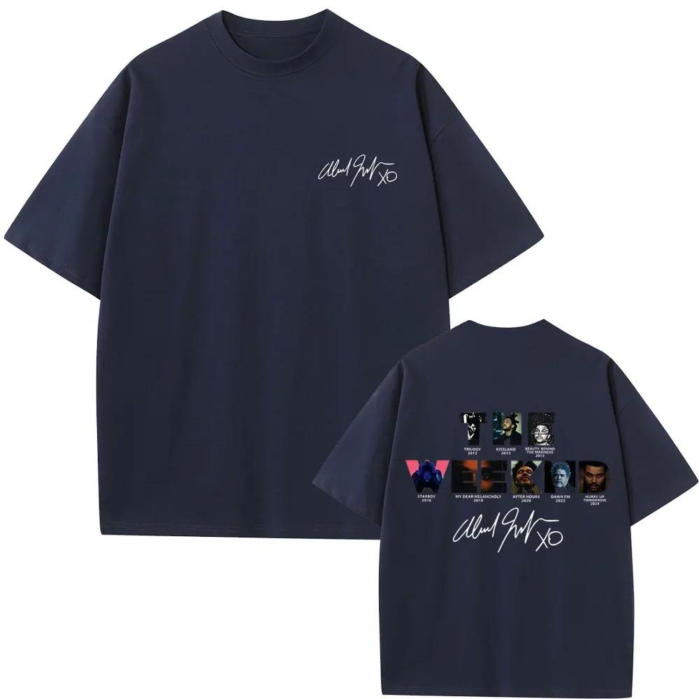 

Rapper The Weeknd Music Album Cover Graphic T Shirt Unisex Women Hip Hop Fashion Oversized Tshirt Male Casual Cotton Retro Tshirt 4XL