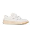Velcro platform sports casual little white shoes women's 2025 spring and autumn new leather round head height increase and thin board shoes
